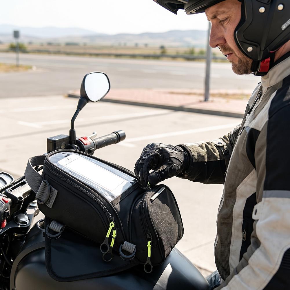 Motorcycle Riding Tank Bag Mag - đánh giá và giá Motorcycle Gear Backpack